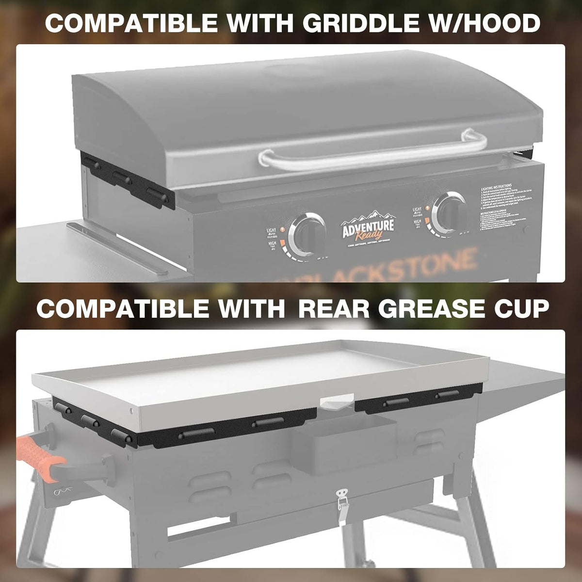 Wind Guards for Blackstone 28" Griddle, MeWeBlue Blackstone Accessories Fit for Grill, MeWeBlue 5016 Magnetic Stainless Steel Wind Screens Protect Flame Hold Heat, Compatible with Hood