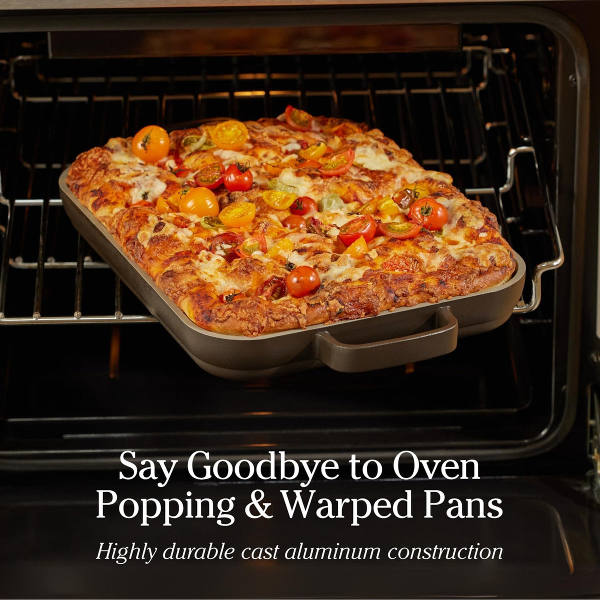 Our Place Mini Griddle Pan - 2 Quart Nonstick Ceramic Sheet Pan & Stovetop Griddle with Handles | Toxin-Free Cast Aluminum | Oven Safe up to 450°F | Sage
