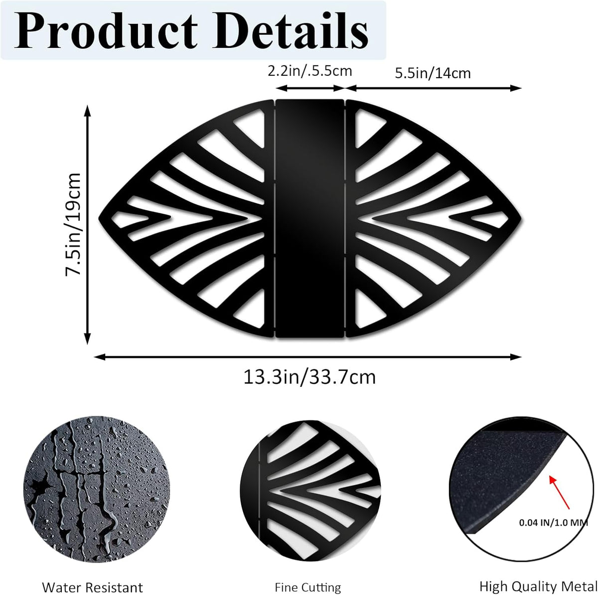 Resama Coffee Filter Paper Holder - Stylish Organizer with Leaf Texture for Kitchen, Cafe, and Office - Decorative Storage Container in Black - Perfect for Home, Dining Room, and Outdoor Use