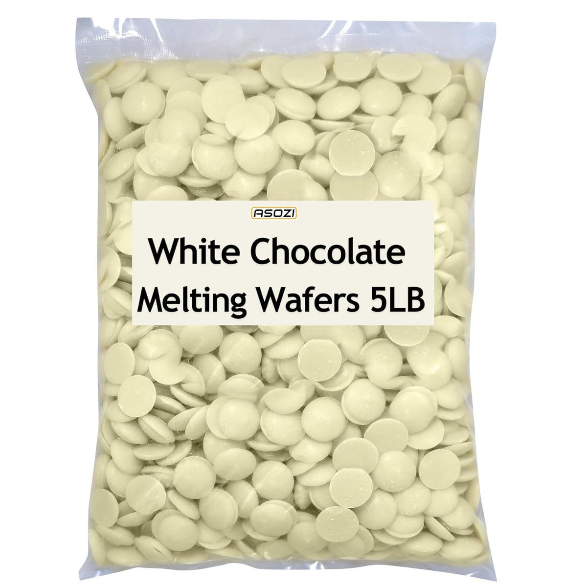 White Chocolate Coating Melting Wafers 5 LB- Creamy and Sweet Taste, Perfect for Molding, Dipping, Desserts, and Candy 80 Onuce (White Chocolate)