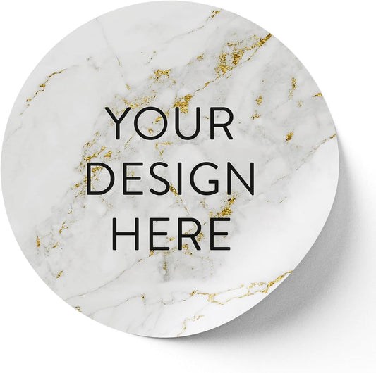 100 Custom Vinyl Stickers - Upload Your own Image, Text, Design, Logo - Personalized Logo Labels for Handmade, Packaging, Bottle, Jars, Candle, Brand Stickers (Gray, 4x4)