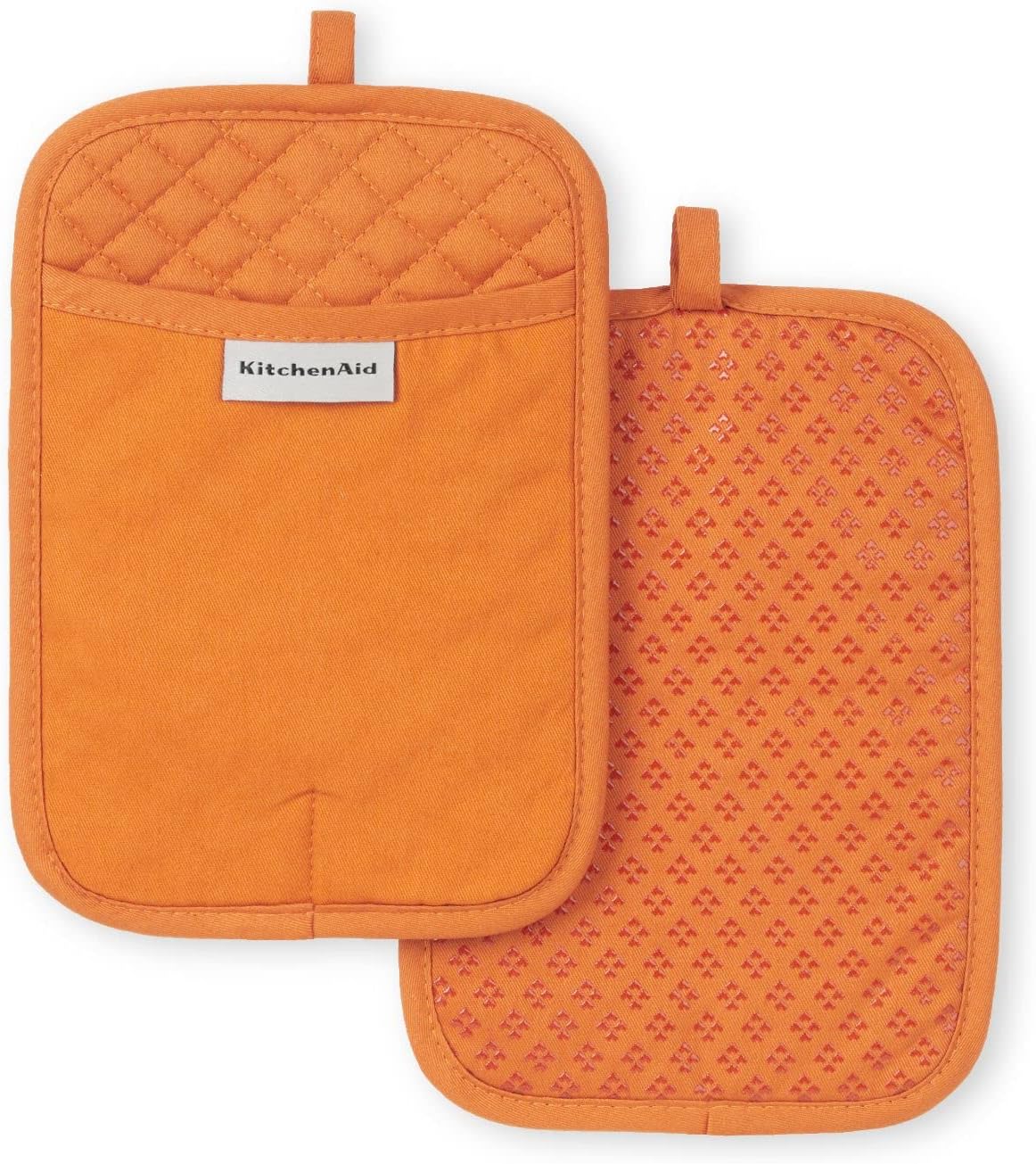 KitchenAid Asteroid Pot Holder 2-Pack Set, Honey, 7"x10"