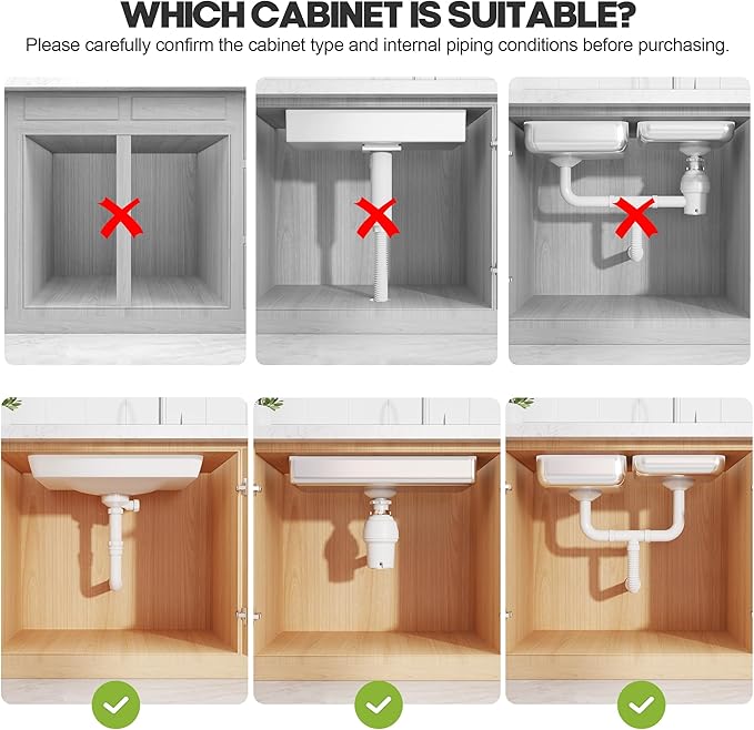 1 Pack Expandable Under Sink Organizers And Storage With Upgrade Ball-Bearing Slide Tracks,2-Tier Pull Out Under Cabinet Organizer Height Adjustable,Slide Out Under Sink Drawers-White(Patent Pending)