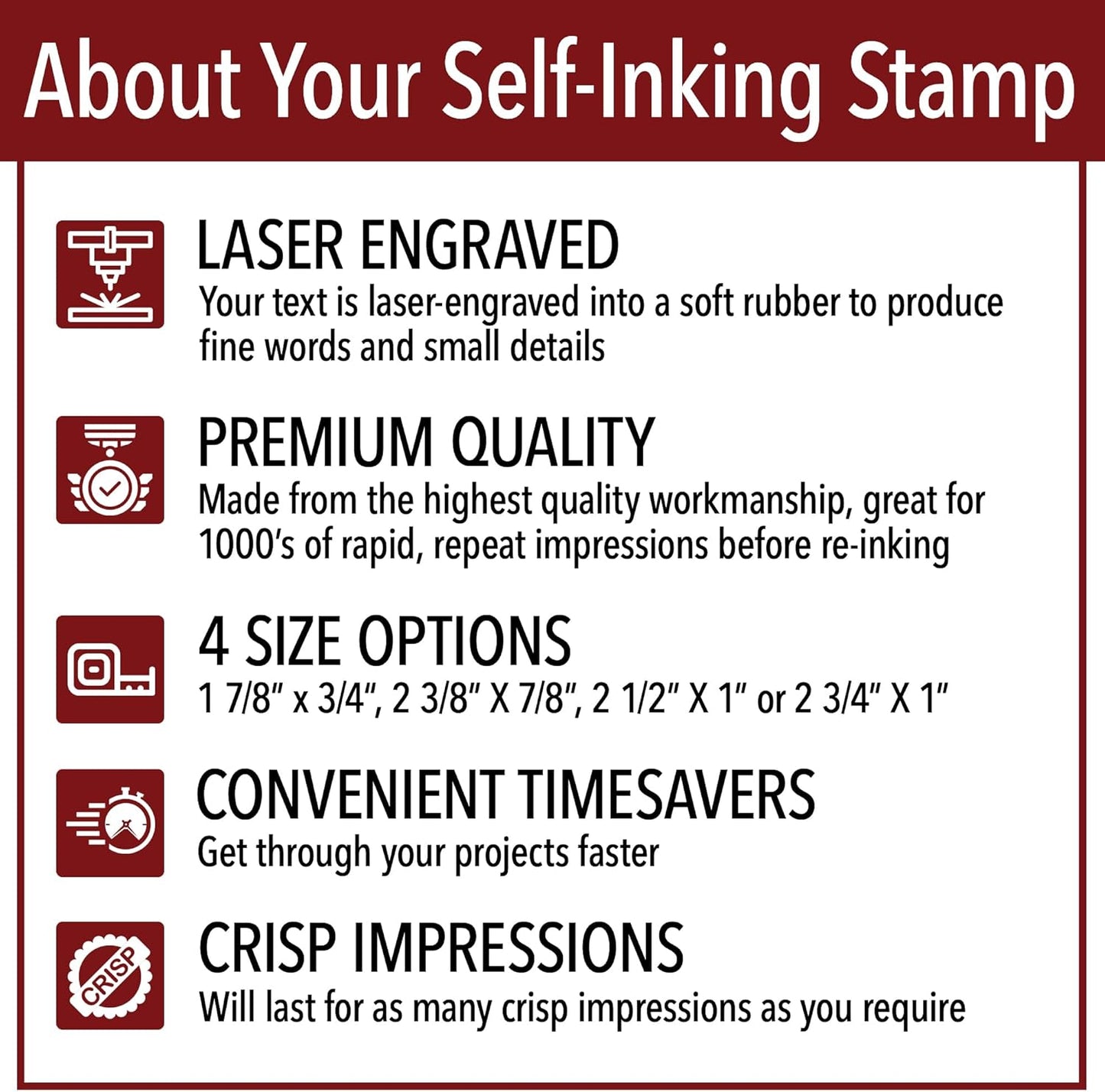 Confidential Office Stamp | 4 Different Sizes | 20 Designs | Multiple Color Options | Perfect for Quick Validation of Office Documents (Confidential, Medium)