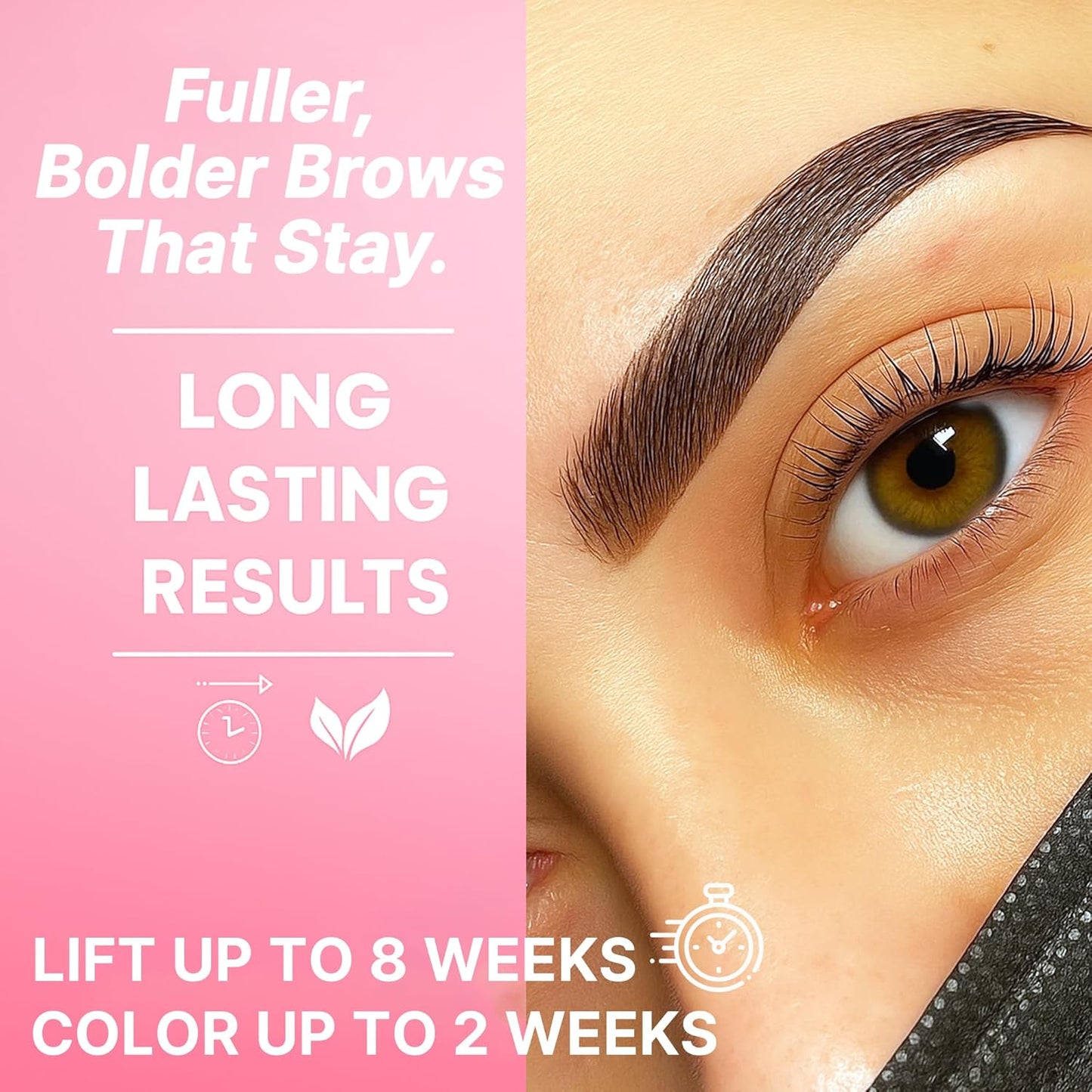 Korean At Home Eye Lash Lift and Tint Kit Professional Brow Lamination and Tint Kit Eye Lash Tint Brown Eye Brow Tint Kit