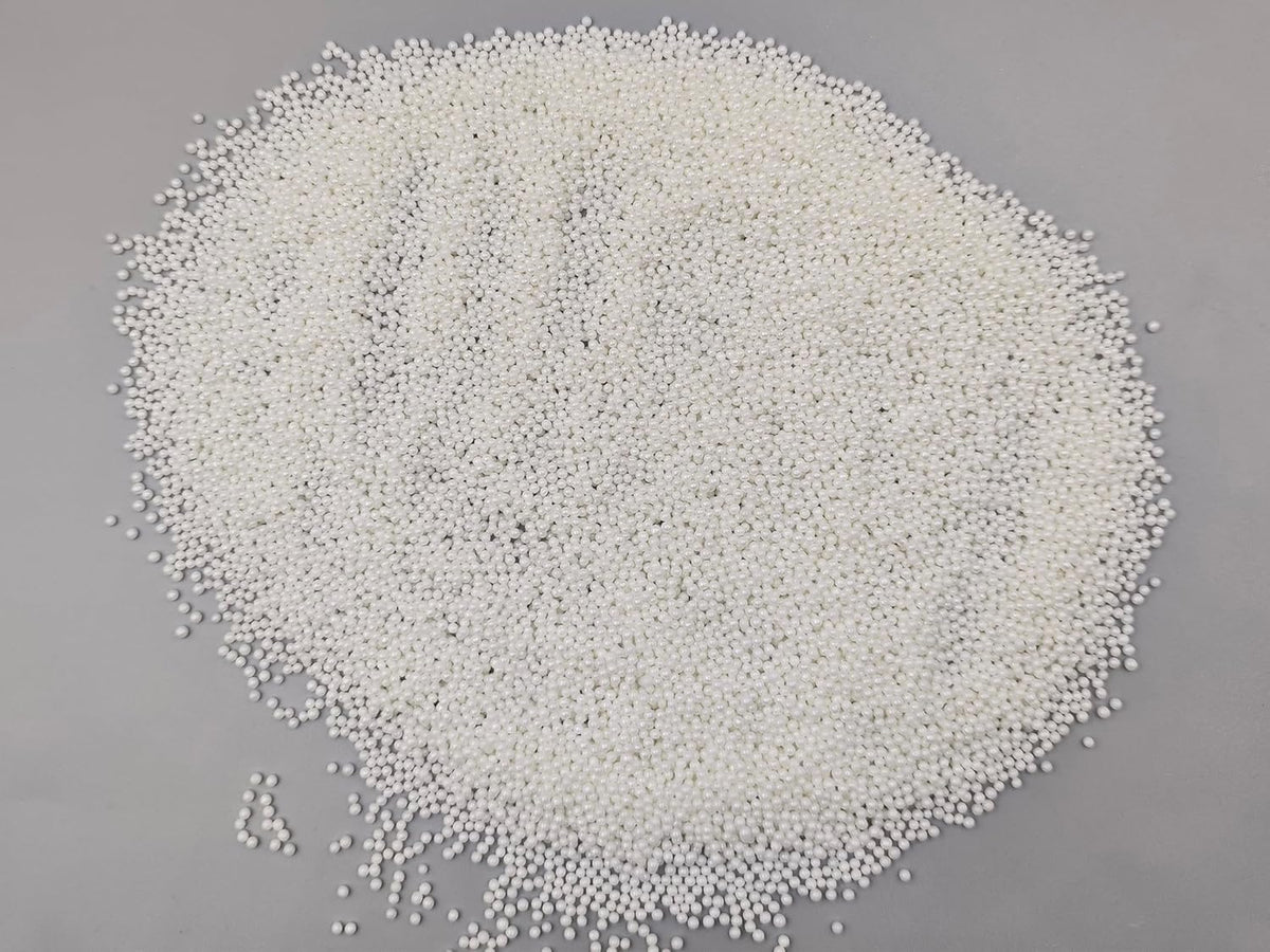 Edible White Pearl Sugar Sprinkles 4.23 oz, 2mm Nonpareils Candy Pearls Ideal for Baking,Cake and Cupcake Toppers,Cookie Decoration,Ice Cream Topping,Wedding Shower Valentines Halloween Christmas