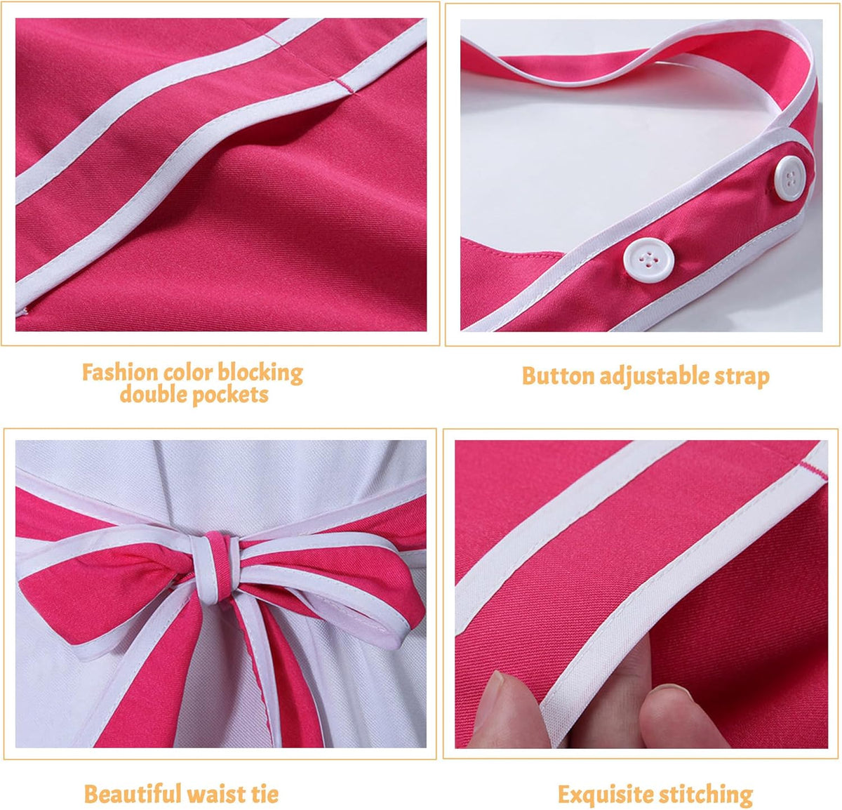 Personalized Custom Aprons Custom Adjustable Kitchen Cooking Aprons Hair Stylist Cafe Work Aprons For Men And Women