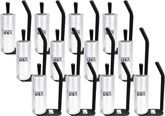 New! PalPak300 BACKSAVER - Best Selling Stretch Film Dispenser with Extended Handle, Industrial Strength for Packing Wrap, Holds 14"-20" Rolls with Adjustment Furniture, Boxes & Pallets (12 Pack)