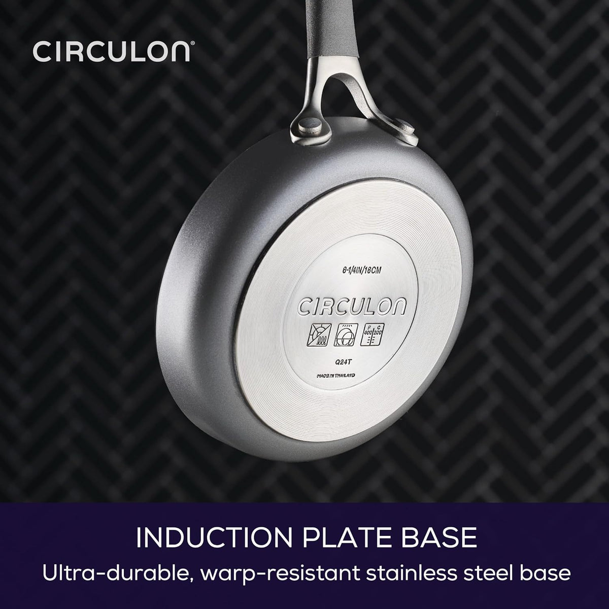 Circulon A1 Series with ScratchDefense Technology Nonstick Induction, Mini Frying Pan/Skillet, Metal Utensil Safe, 6.25 Inch Open Fry Pan - Graphite