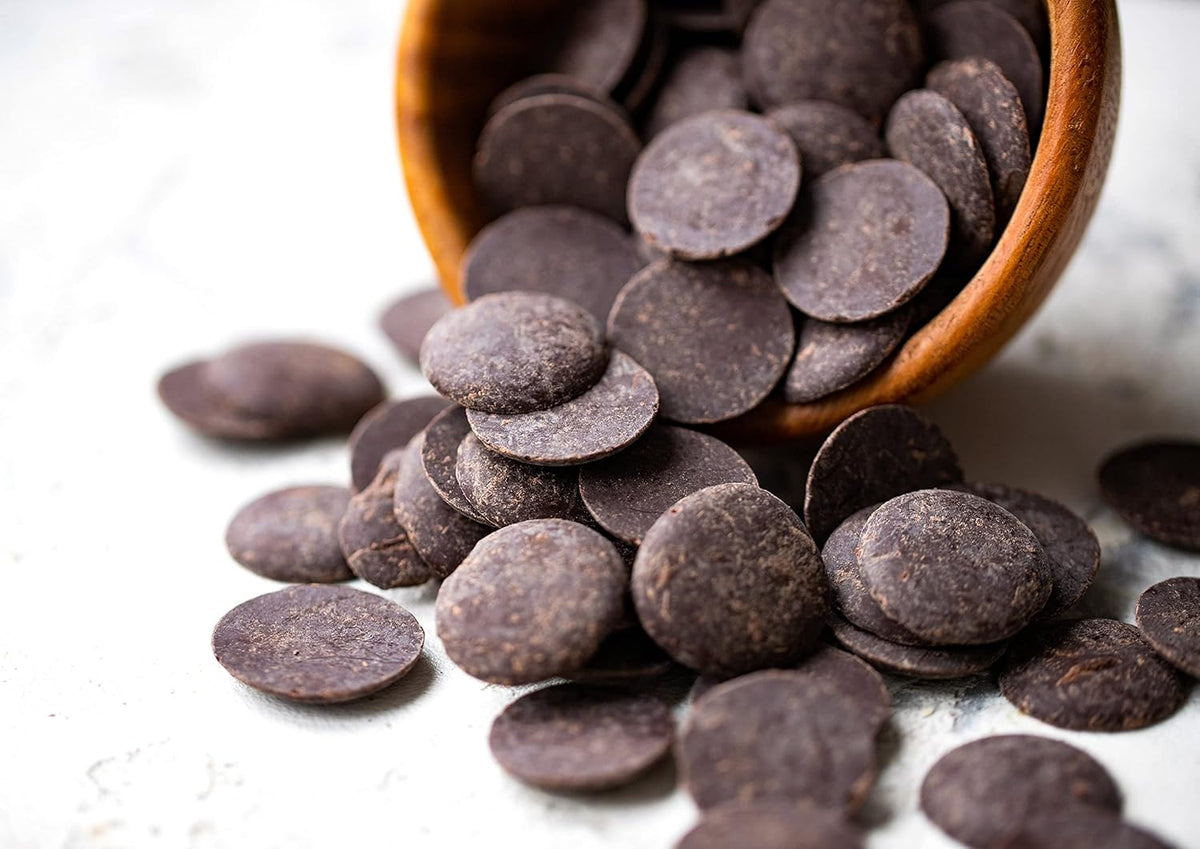 Food to Live Cacao Paste Wafers, 2 Pounds - Premium Raw Cacao Liquor, Pure, Unsweetened, Vegan, Bulk. Rich in Antioxidants, Essential Minerals. Perfect for Homemade Desserts, Chocolate Bars