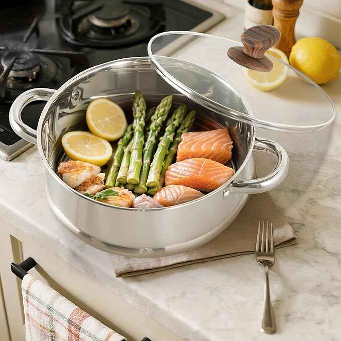 MAISON ARTS Pots and Pans Set Non Stick, 30 Piece Kitchen Cookware & Bakeware Sets with Granite Coating, Pots and Pans Sets for Cooking Nonstick, Black