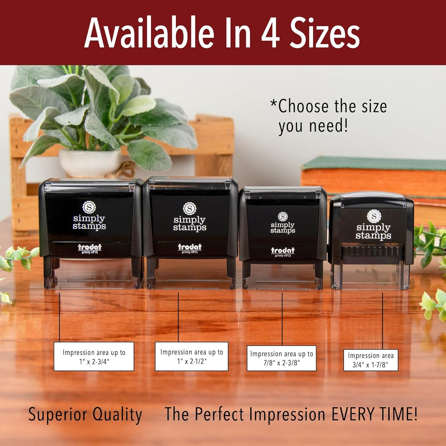 Scanned Office Stamp | 4 Different Sizes | 20 Designs | Multiple Color Options | Perfect for Quick Validation of Office Documents (Scanned, Xtra Wide)