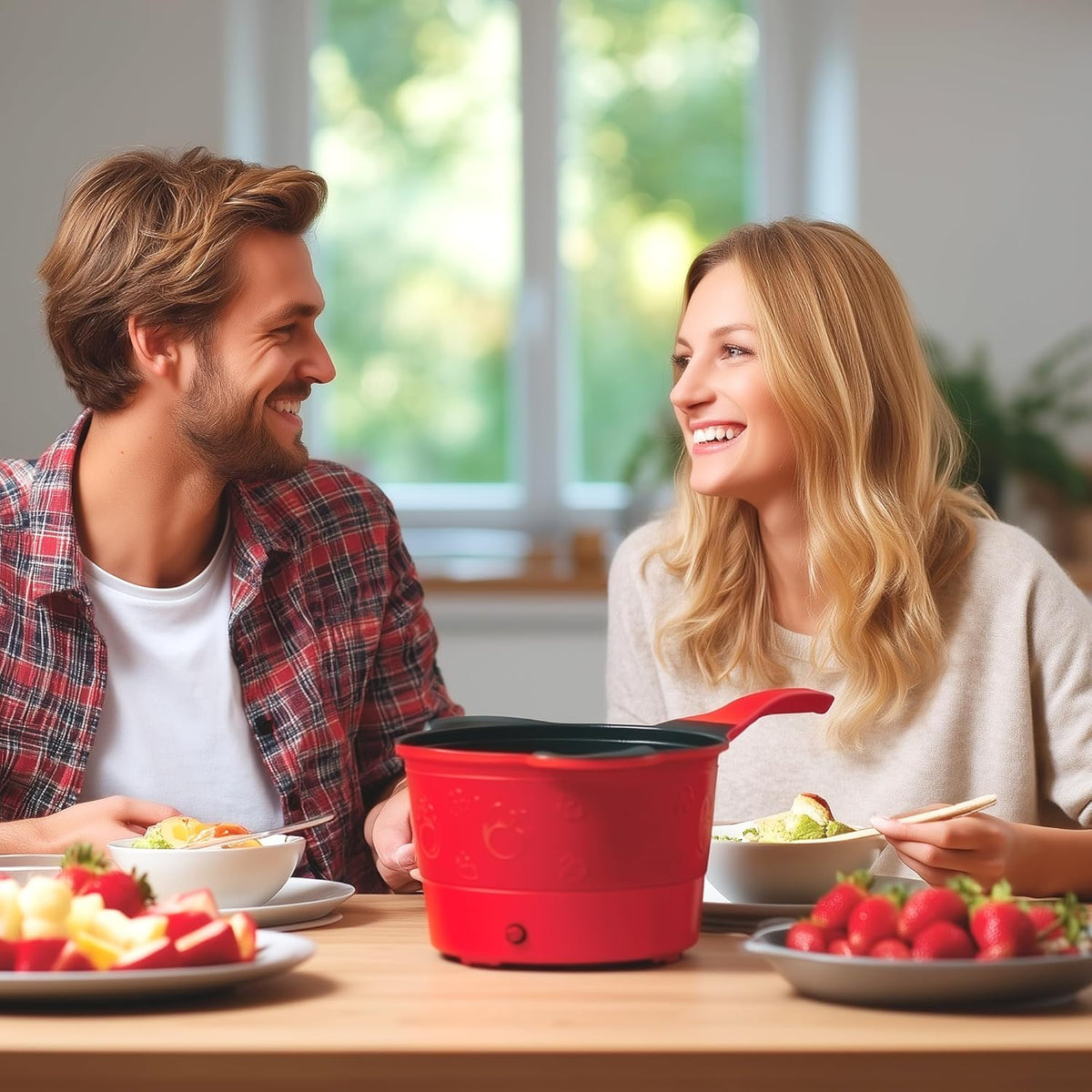 Electric Hot Pot 1.5L, Portable Mini Cooker for Ramen, Soup, Noodles & More – Fast Heating, Adjustable Temp, Non-Stick Pot, Auto Shutoff – Ideal for Dorms, Office, Travel