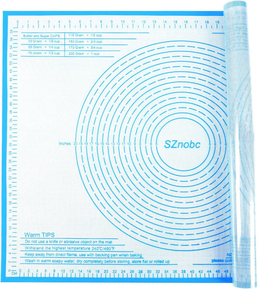 Non-slip Silicone Pastry Mat 34''By 26'' Nonstick Baking Mats Extra Large Counter Mat for Dough Rolling, Pastry, Pie Crust, Fondant, Cookies, Bread, Pasta, Pizza Mat