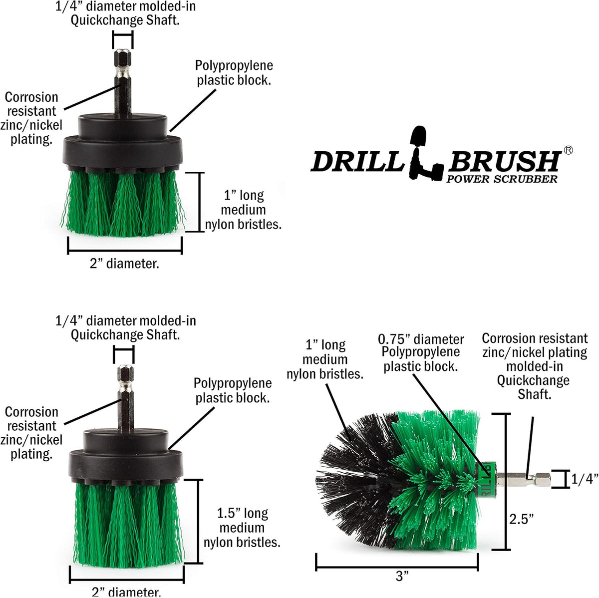 Cleaning Supplies - Kitchen Accessories - The Ultimate Kitchen Drill Brush Attachment Kit - Crock Pot - Cast Iron Skillet - Countertops - Cooktop - Oven - Sink - Backsplash - Trash Can – Flooring