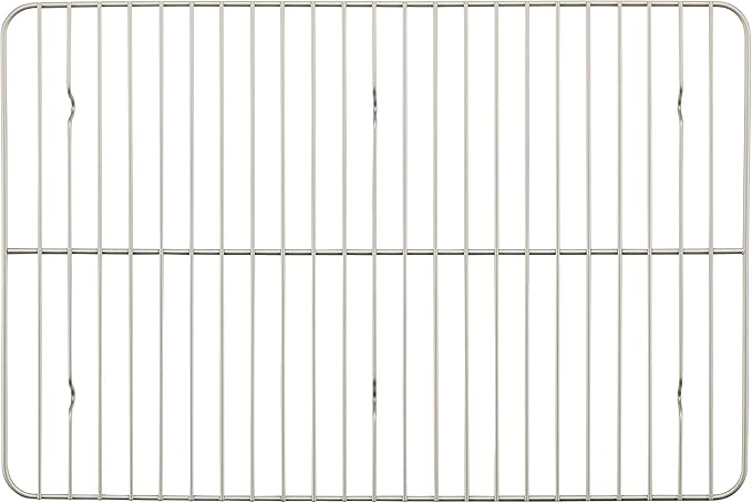 Rachael Ray Nonstick Bakeware Set without Grips, Nonstick Cookie Sheets / Baking Sheets and Cooling Rack - 2 Piece, Silver