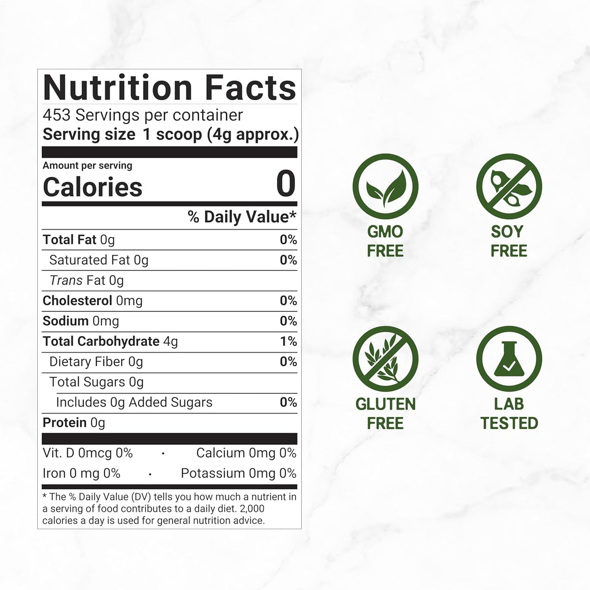 Allulose Sweetener 4 Pounds – Natural Sugar Substitutes, No Aftertaste – Keto Friendly, Vegan, Zero Net Carb, Zero Calorie – Great for Cooking & Baking