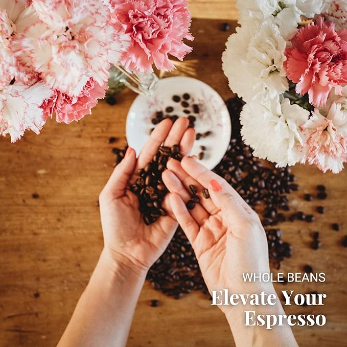 Caffe Vergnano Espresso Beans, Large 2.2lb Bag - Medium Roast Arabica Robusta Coffee Beans, Chocolate & Caramel Notes - Perfect for Expresso Machine, Moka Pot, French Press, Drip Coffee Maker