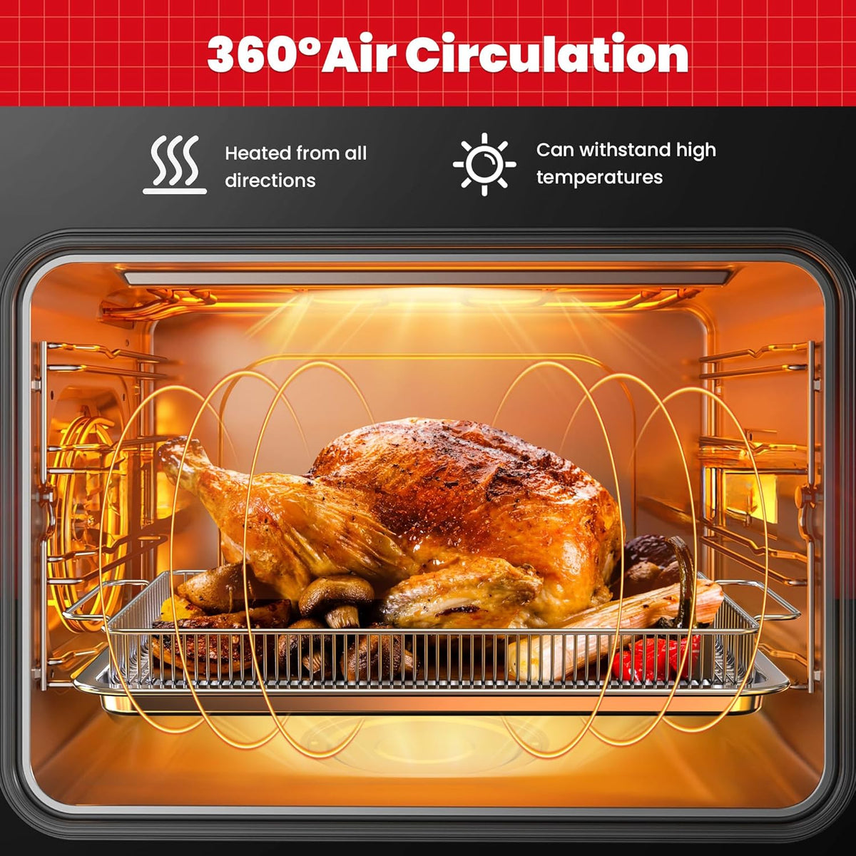 Air Fryer Basket for Oven,Air Fryer Basket and Stainless Steel Baking Tray Pant Oven with 50 Sheets Parchment Papers,Air Fryer Pan Rack for Cooking Baking Dishwasher and Broiling (1 Set M)