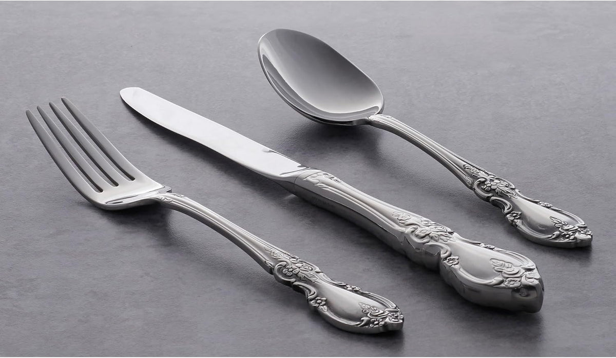 Oneida Louisiana 5-Piece Flatware Set, Service for 1,Silver