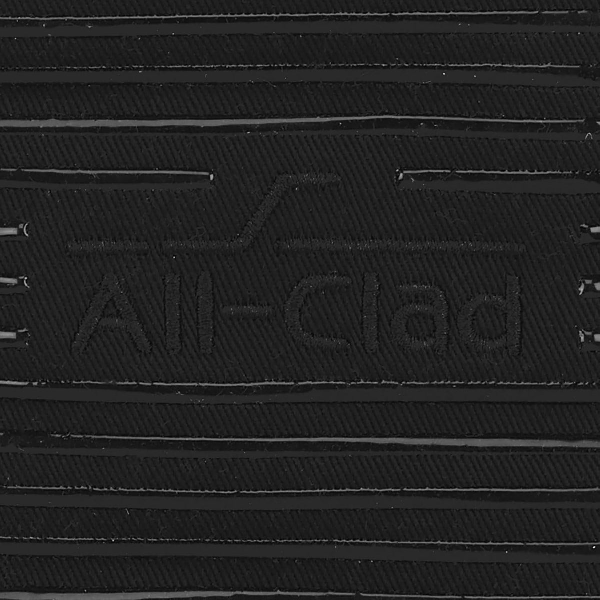 All-Clad Premium Pot Holder & Hot Pad: Heat Resistant to 500 Degrees - 100% Cotton, 10""x6.25"" Hot Pad for Kitchen and Barbeque, (2-Pack), Black