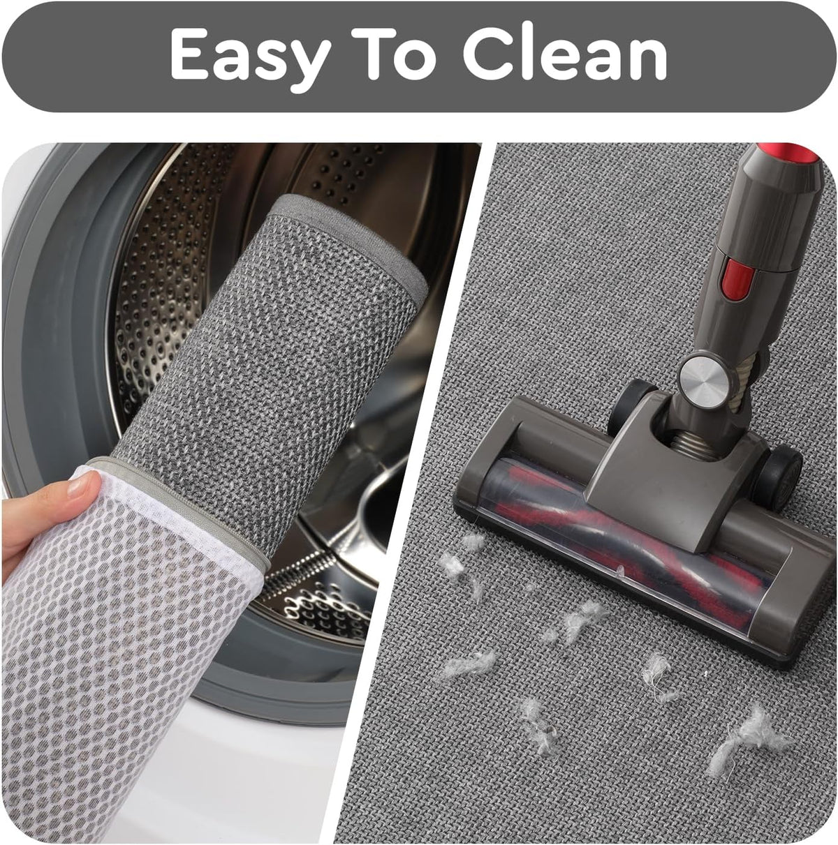 tchdio Kitchen Mats for Floor, Rubber Backed Kitchen Rugs Non Slip Washable, Superior Absorbent Kitchen Runner Rug Easy to Clean, Comfort Kitchen Floor Mat Front of Sink (Grey, 20" × 32")