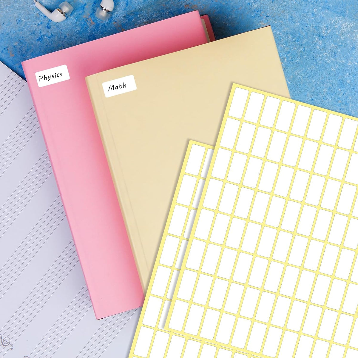30 Sheets White Labels Stickers for Writing 10 X 20 mm Small Price Tags Blank Storage Container Stickers for Jars File Folders School Office Kitchen (3360 Labels)
