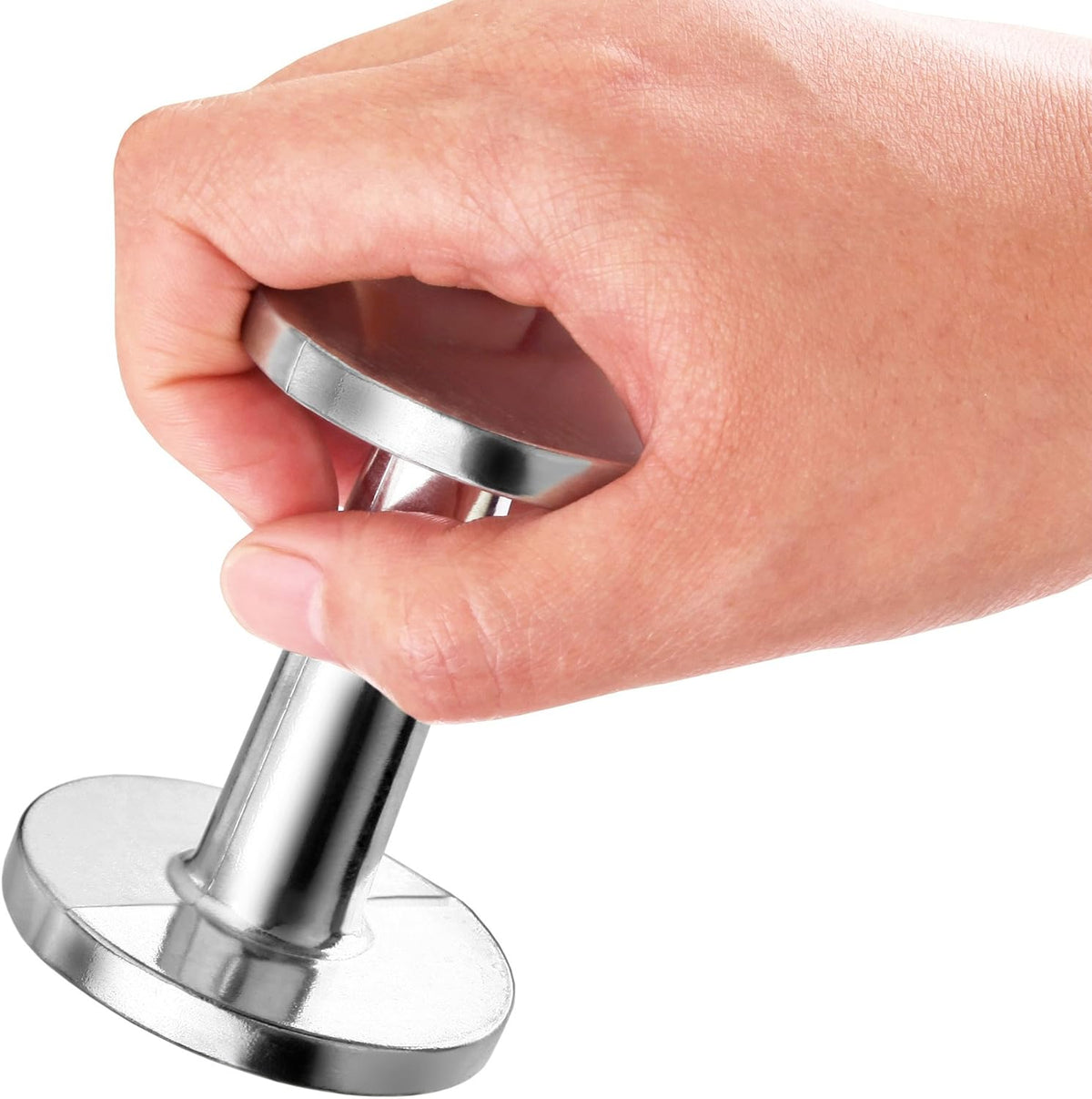 New Star Foodservice Commercial Grade Stainless Steel 18/8 Frothing Pitcher (Espresso Tamper)