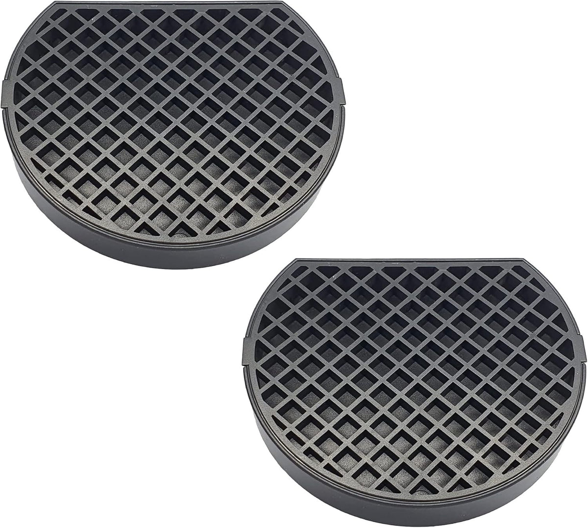2, Coffee Drip Catcher 4 inches Small Drip Tray for Espresso Machine Carafe Water Urn Durable ABS Plastic, Black