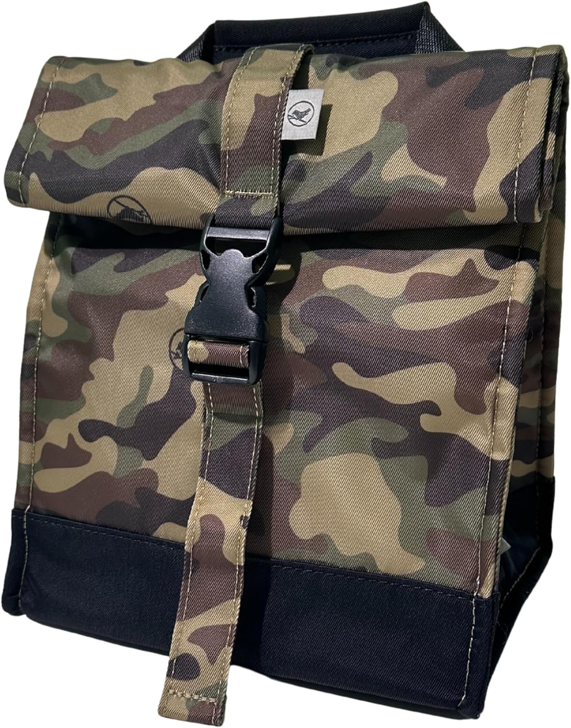 SUNNY BIRD Insulated Lunch Bag Rolltop Lunch Box Tote Bag for Women, Men, Adults and Teens (Camouflage)