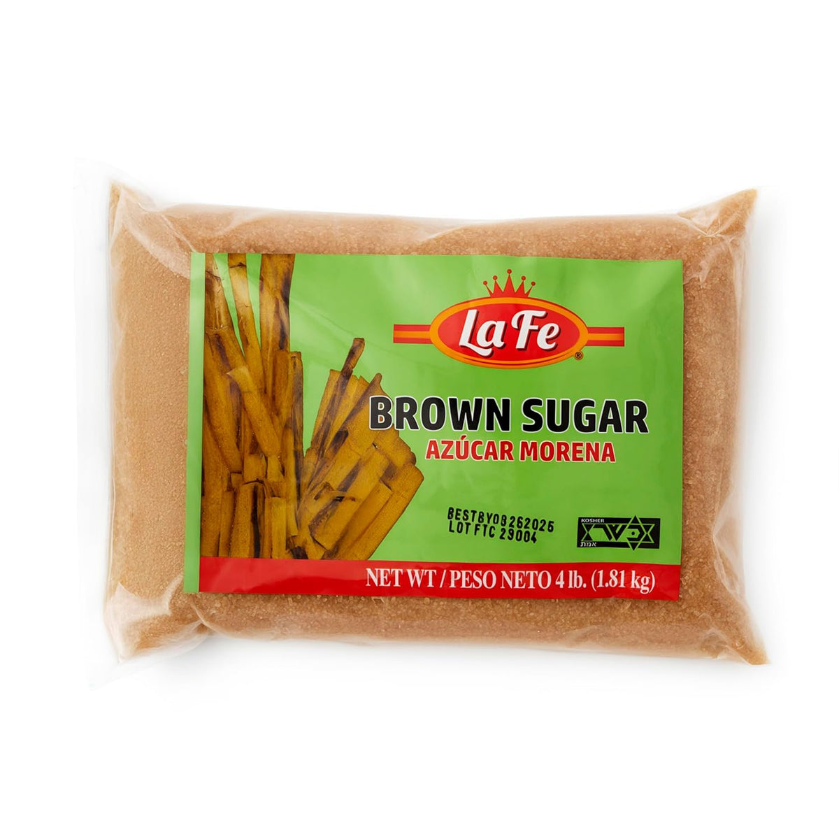 La Fe Brown Sugar 4LB - Azucar Morena - Brown Sugar for Baking