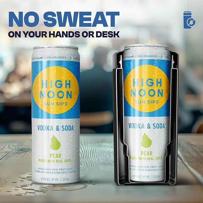Frost Buddy Universal Can Cooler - Fits all - Stainless Steel Can Cooler for 12 oz & 16 oz Regular or Slim Cans & Bottles - Stainless Steel (Blue Ice Cream)