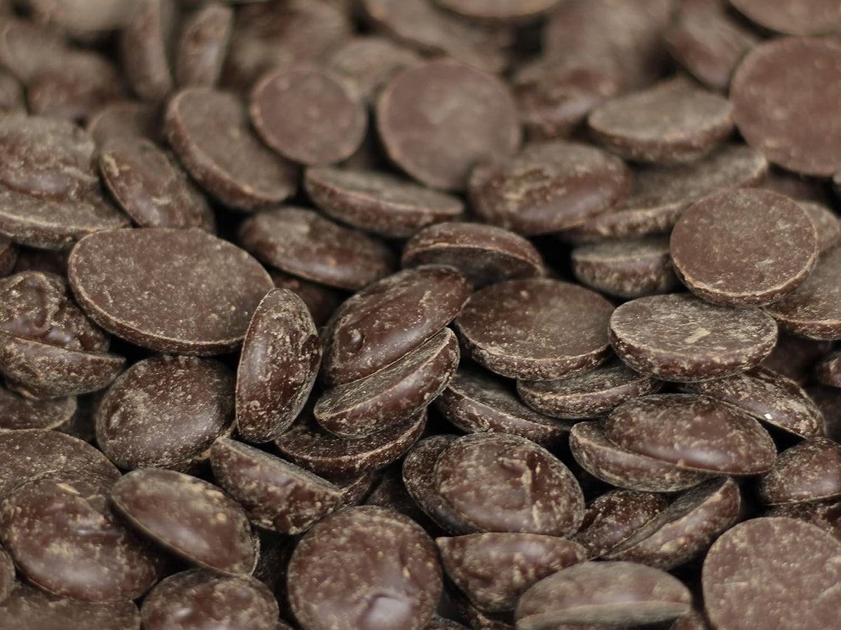 Sugar Free Chocolate Discs by Its Delish, 1 Lb Bag | Dark Chocolate Meltables For Baking & Confectionery, Pastry Chefs, Chocolatiers, Home Bakers & Sweet Snacking | Non-Dairy, Vegan, Kosher Parve
