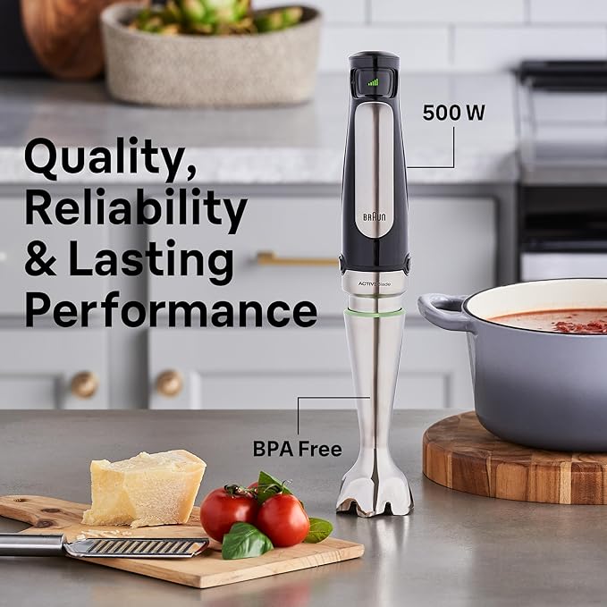 Braun MultiQuick MQ7025X Hand Blender, Faster, Finer Blending