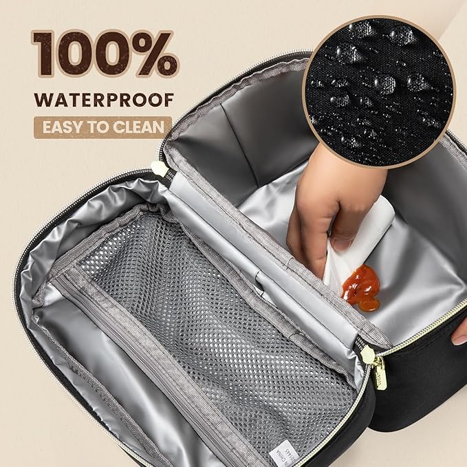 LOVEVOOK Insulated Lunch Bag for Women,Large Adult Lunch Box for Women,Leakproof Cooler Bag for Office Picnic Hiking Beach,Lunch Tote Bag with Adjustable Shoulder Strap