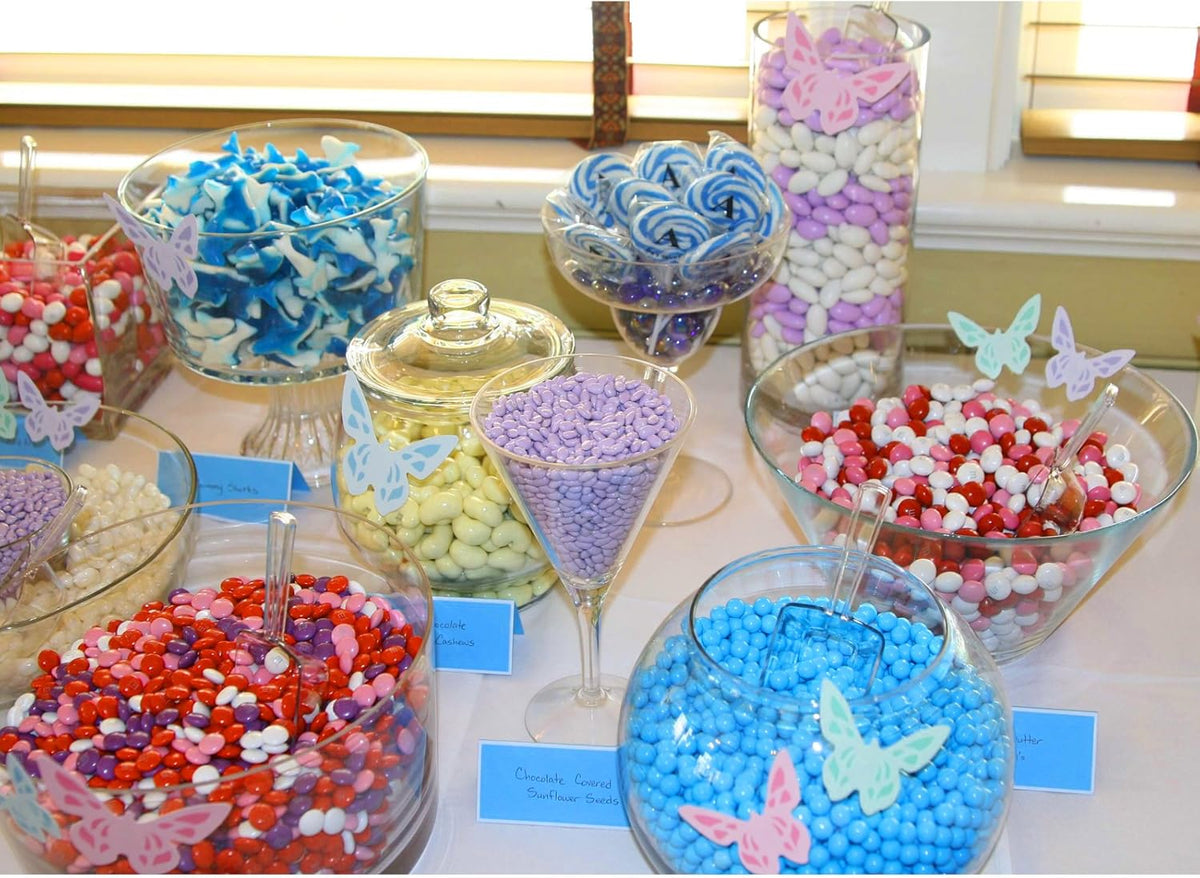 Clear Plastic Acrylic Scoops 24 Pcs | 6.5” Medium Kitchen Scoop | Wedding Desserts | Candy Buffet, Ice Cream, Protein Powders, Coffee, Tea, Flour (24 Pack, 6.5")