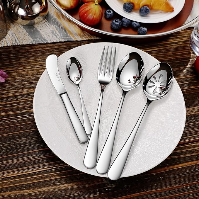 KEAWELL Premium Louise Demitasse Espresso Spoons, 18/10 Stainless Steel Mini Coffee Spoons, Dishwasher Safe (5.6 inches, 12)