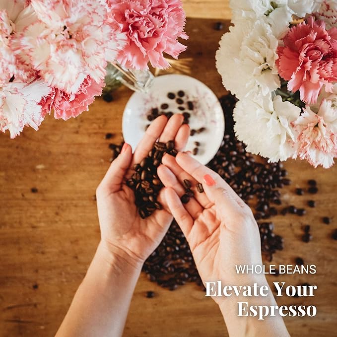 Caffe Vergnano Espresso Coffee Beans Whole, 1.1lb bag - Medium Roast Arabica Robusta Coffee Beans, Chocolate & Caramel Notes - Perfect for Espresso Machine, Moka Pot, French Press, Drip Coffee Maker