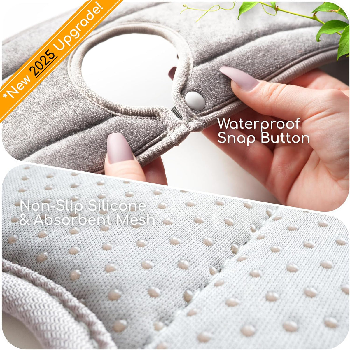 The Original Ternal Sinkmat Drip Catcher & Splash Guard, Faucet Mat for Sinks – Absorbent Microfiber, Machine Washable Counter Protector & Drying Mat for Kitchen, Bathroom or RV [Grey, 15in, 1 Pack]