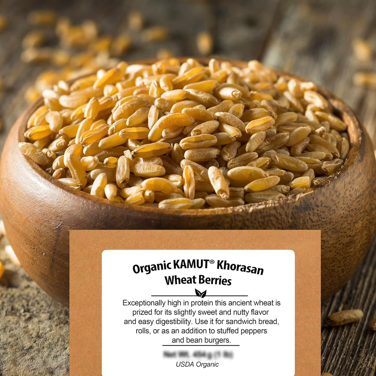 Be Still Farms Organic Kamut Wheat Berries Khorasan (4.8lb) - Ancient Whole Grain Bulk - Ideal for Flour, Pasta, Salads, Soups - High in Fiber & Protein | USA Grown | USDA Certified | Vegan | Non-GMO