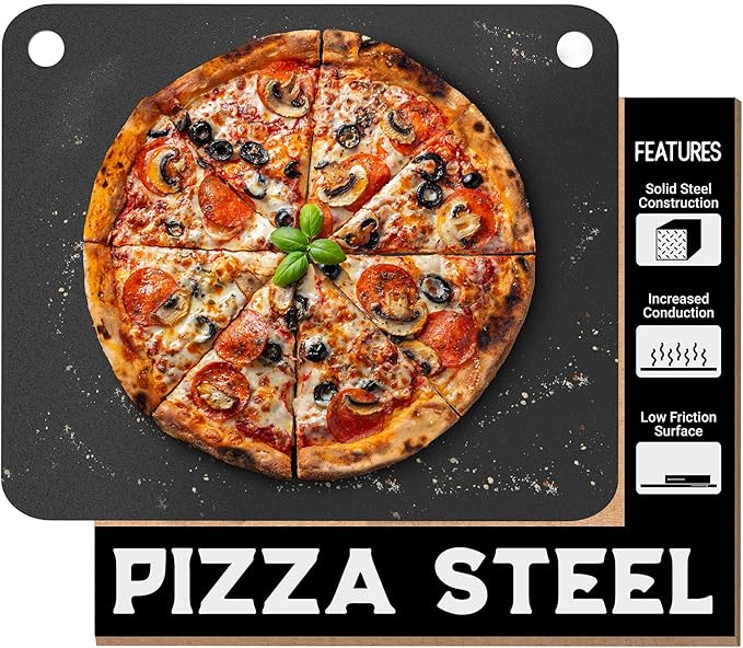 Primica Pizza Steel XL - Rectangular, Steel, 0.315" Thick, Black