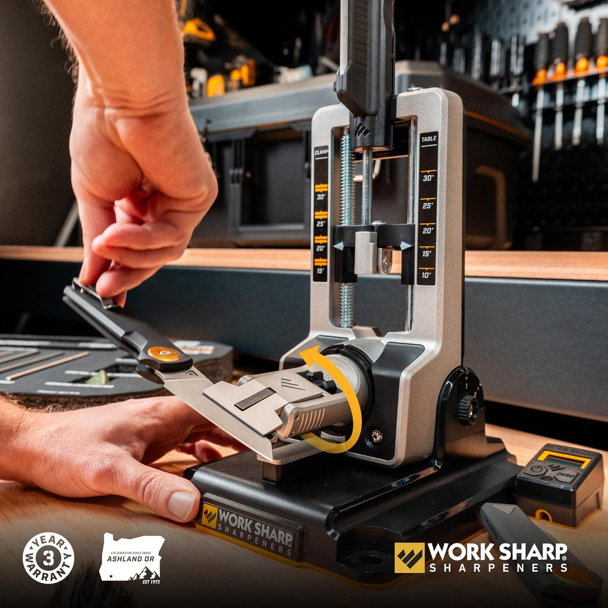 Work Sharp Professional Precision Adjust Elite Knife Sharpener Kit, Sharpen Every Knife You Own