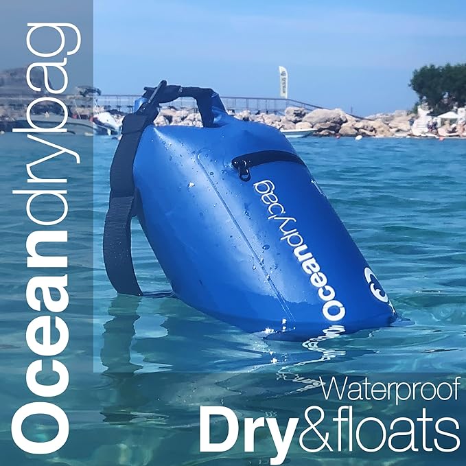 Oceandrybag - Waterproof Dry Bag Backpack - Floating Dry Sack Portable for Kayaking, Beach, Rafting, Boating, Hiking, Camping, Fishing with Waterproof Phone Case