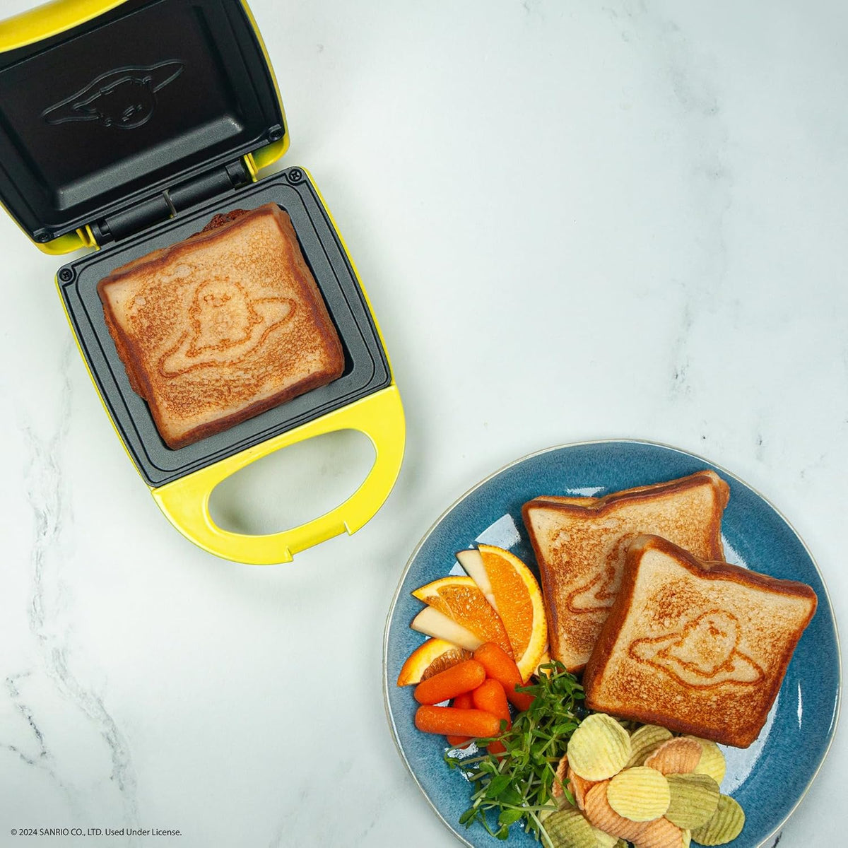 Uncanny Brands Sanrio Gudetama Sandwich Maker - Small Kitchen Appliance