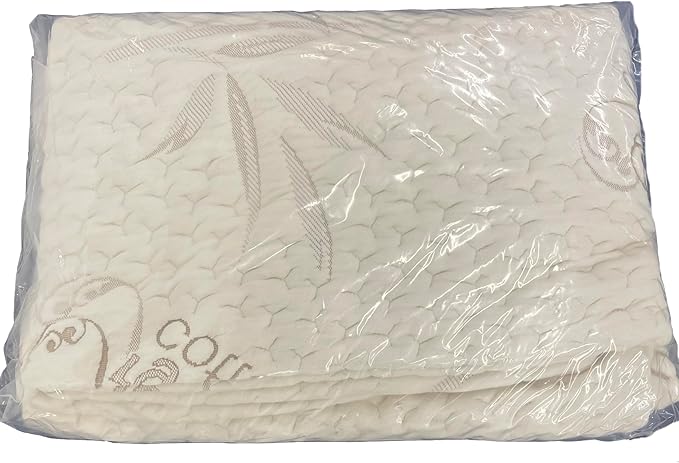FoamRush 6" Bunk (28" x 72") Soft, Fitted, Zippered Mattress Cover Replacement, Premium Cotton, Waterproof, Non Skid Bottom, Mattress Pad Cover, Mattress Not Included