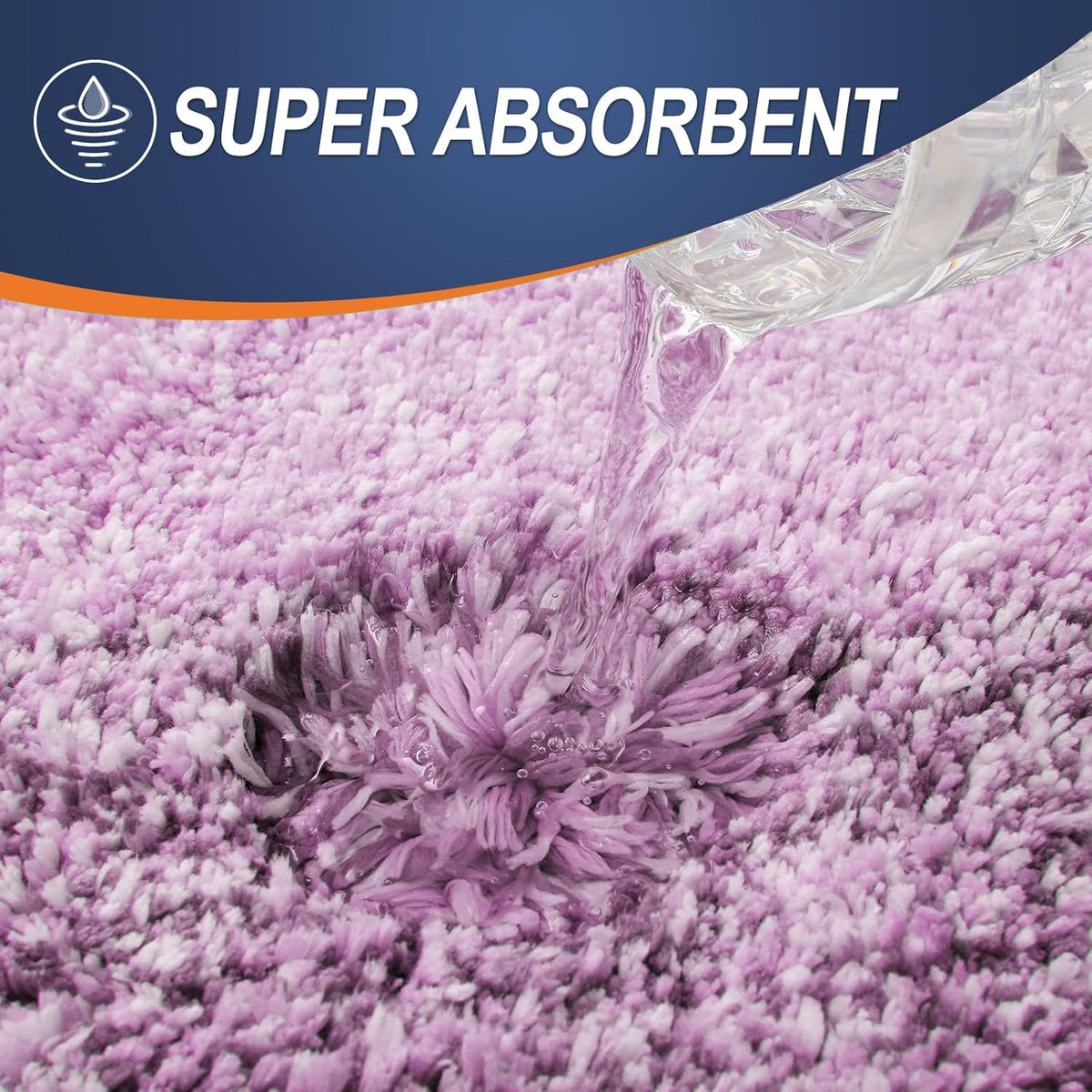OLANLY Bathroom Runner Rugs 59x24, Extra Soft Absorbent Microfiber Bath Rugs, Rubber Backing, Quick Dry, Washable Bath Mats for Bathroom Floor, Tub and Shower, Home Decor Accessories, Pinkish-Purple