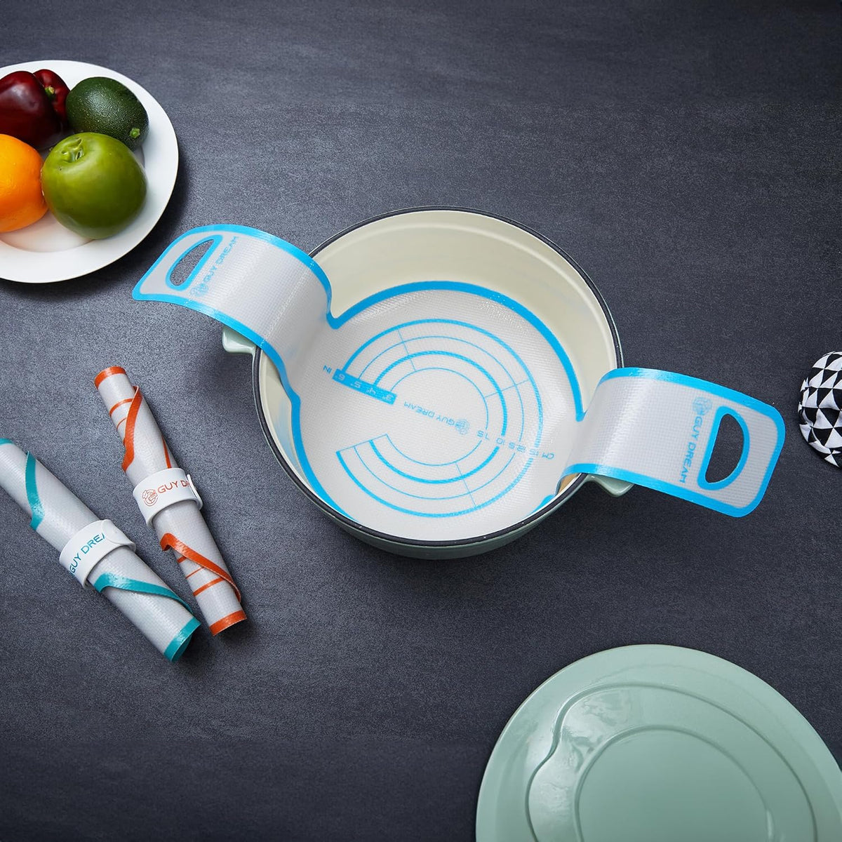 GUYDREMAT Reusable Silicone Bread Sling for Artisan Bread Baking - Easy Lift Tool for Dutch Oven, Heatproof, Non-Stick, Food-Grade Silicone, Perfect for Sourdough, Bagels, and Rolls