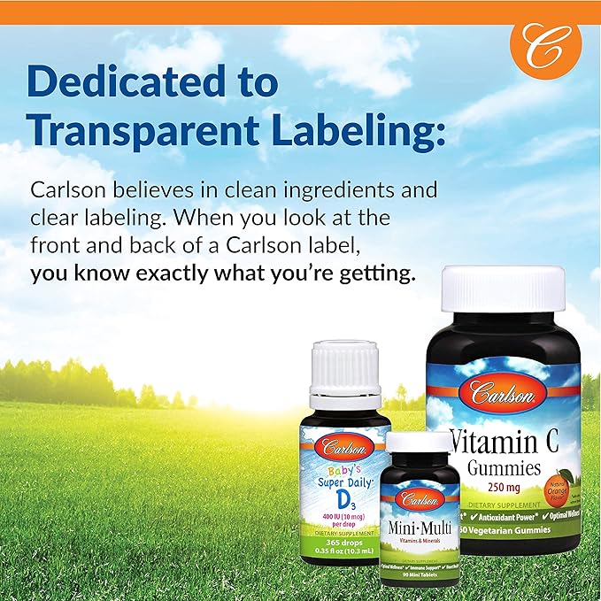 Carlson Labs Non GMO Vitamin C Crystals, 6 Ounce