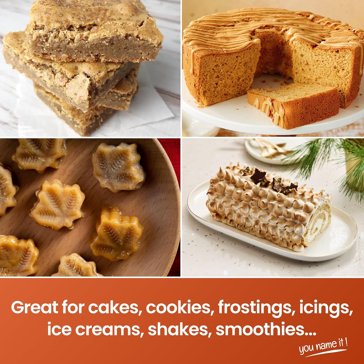 LorAnn Oils Maple Bakery Emulsion: True Essence, Ideal for Boosting Fruit Tones in Cakes, Cookies & Desserts, Gluten-Free, Keto-Friendly, Extract Substitute Essential for Your Kitchen, 4 Oz