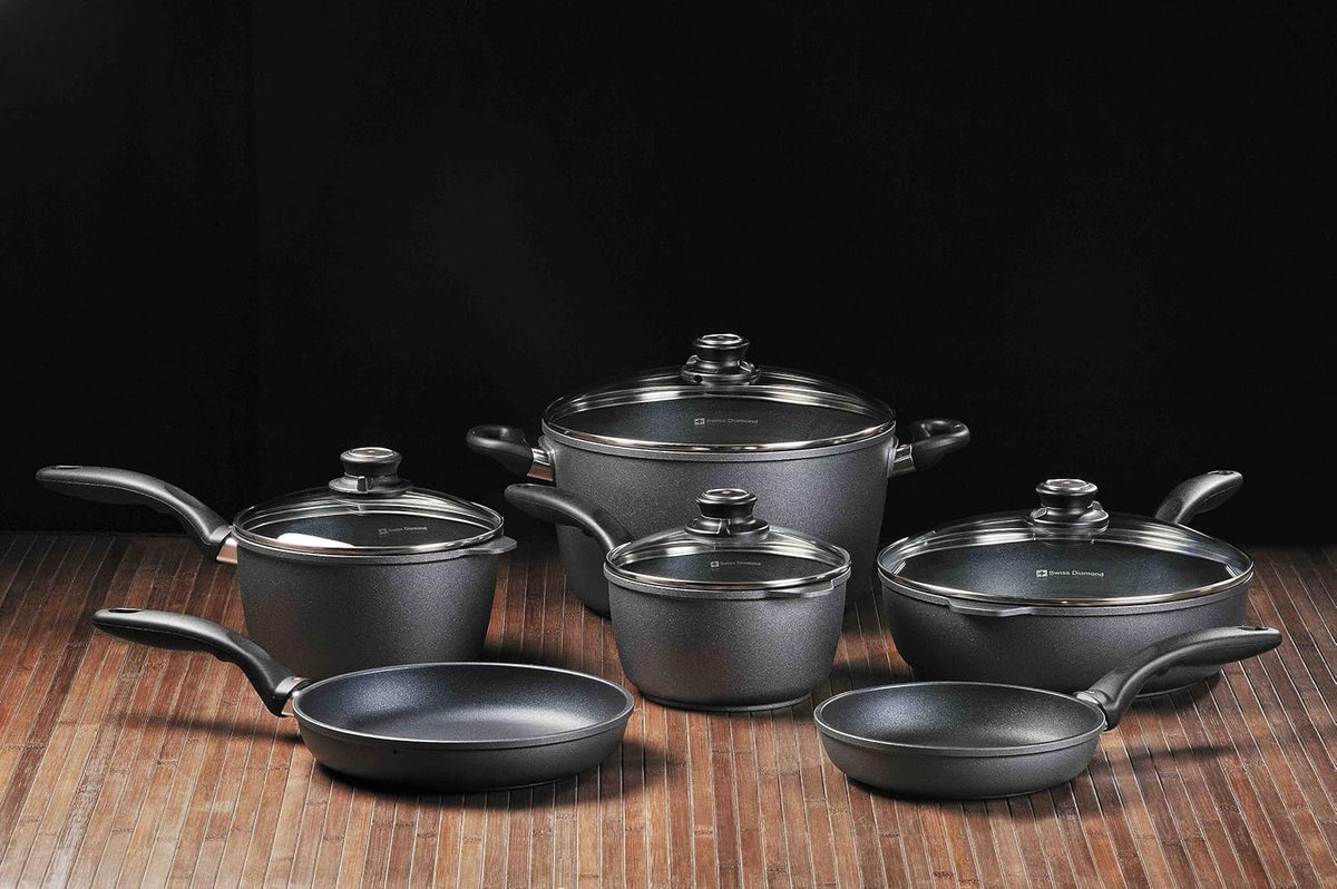 Swiss Diamond Nonstick Wok with Lid - 12.5"